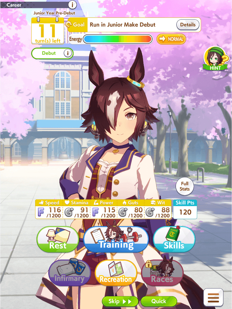 Career Main Screen