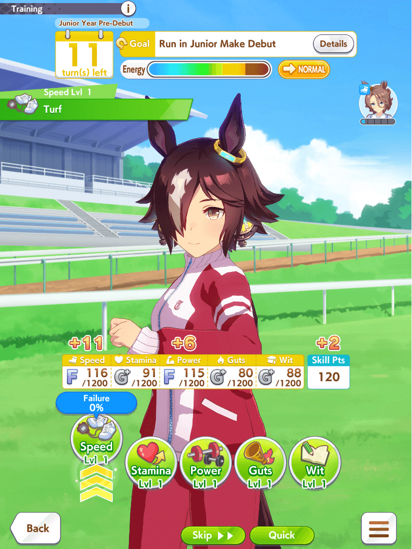 Career Training Screen