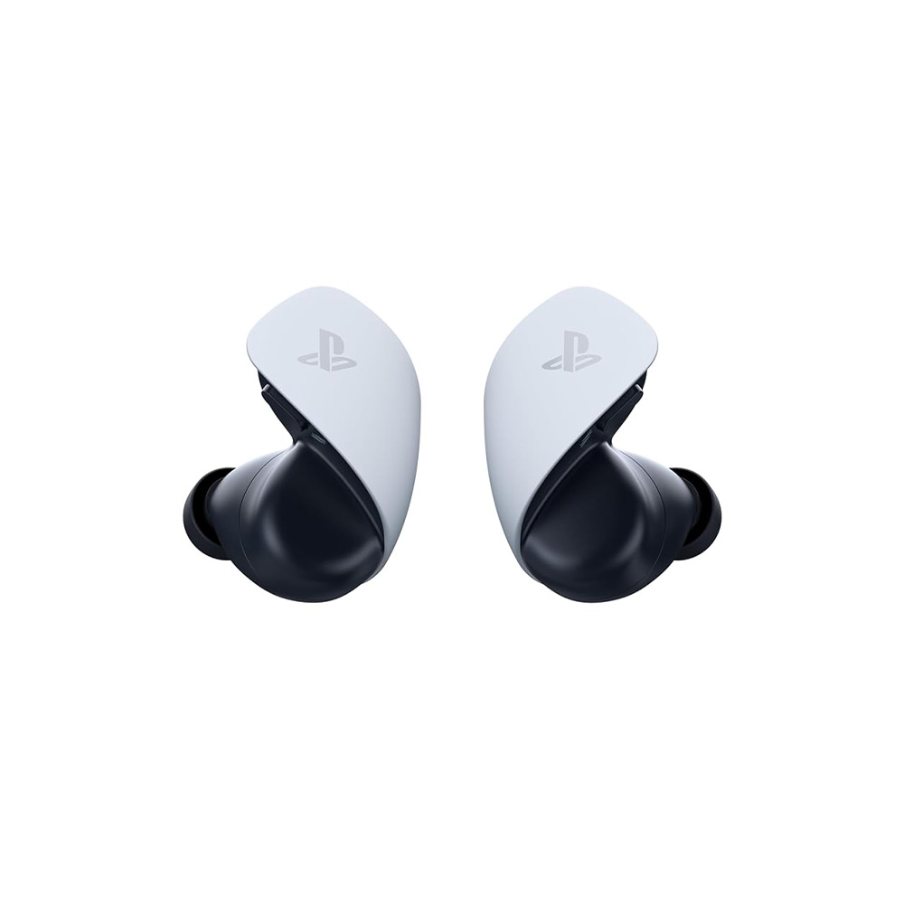 ps5 ear buds on white background