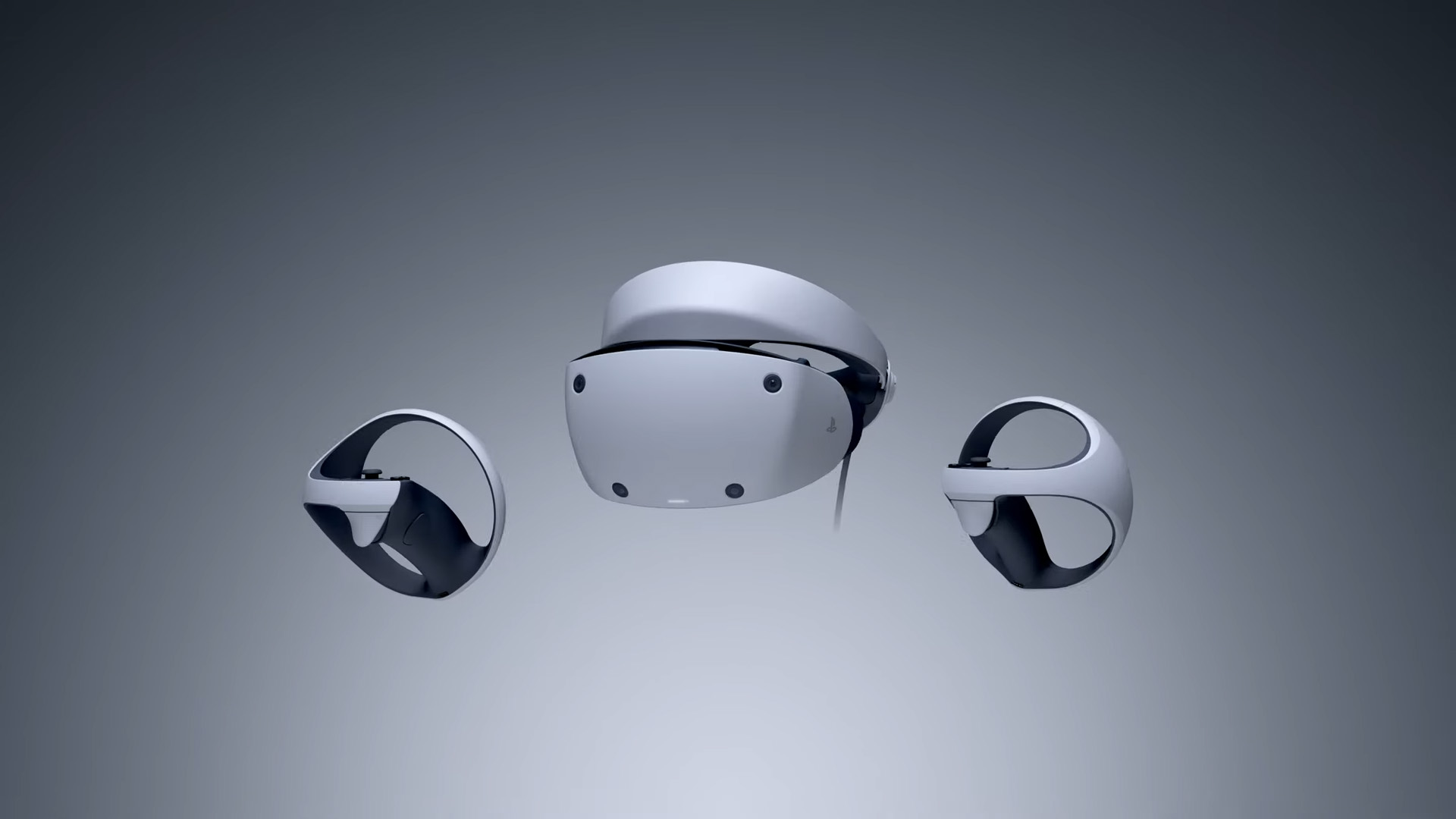 playstation vr2 on grey background