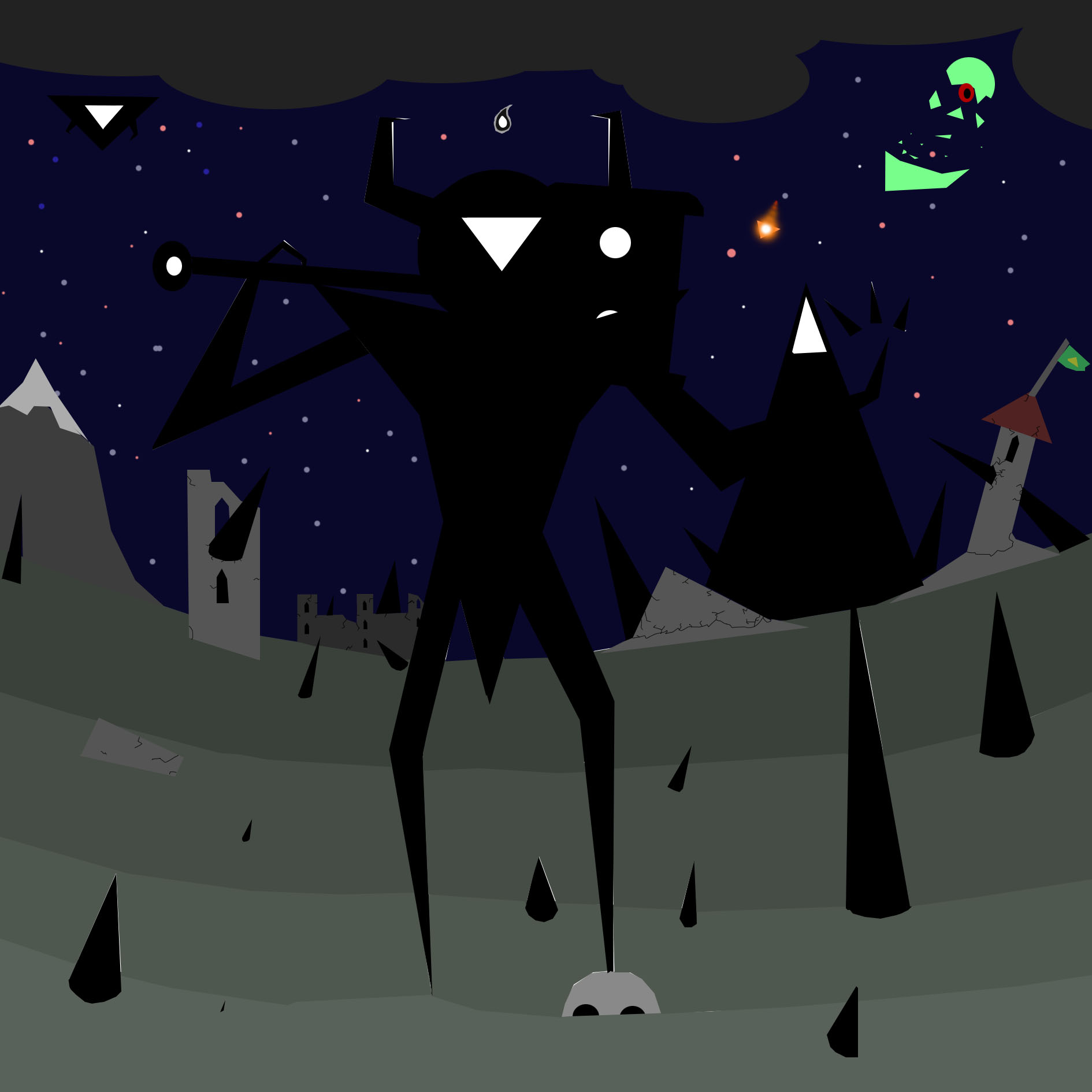 final sketch of the first character