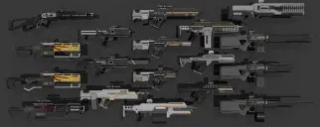 image displaying an array of weapons in helldivers 2